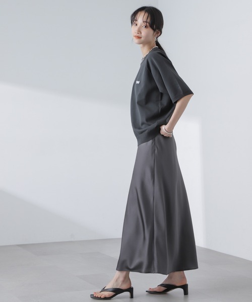 「PENNEYS」 半袖ニット FREE チャコール レディース_画像9