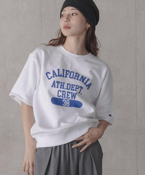 Champion×UR 別注ロングスリーブロゴカットソー　アーバンリサーチ URBAN RESEARCH DOORS（アーバンリサーチドアーズ） tシャツ ロゴ