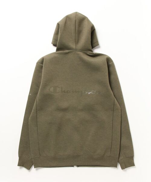 「Champion」 ジップアップパーカー M ブラック メンズの画像