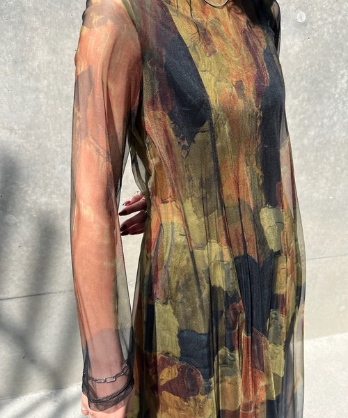 Ameri（アメリ） ドレス UND GYPSUM ART DRESS : ZOZOTOWN Yahoo!店