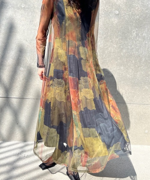 Ameri（アメリ） ドレス UND GYPSUM ART DRESS : ZOZOTOWN Yahoo!店