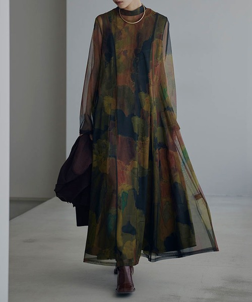 Ameri（アメリ） ドレス UND GYPSUM ART DRESS : ZOZOTOWN Yahoo!店