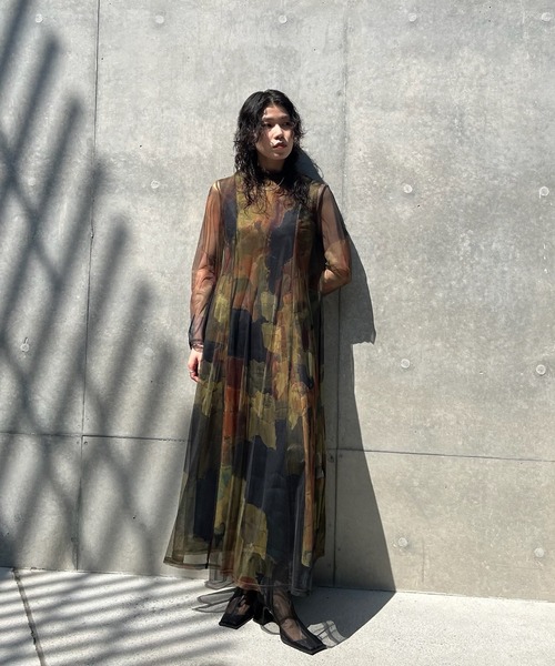 Ameri（アメリ） ドレス UND GYPSUM ART DRESS : ZOZOTOWN Yahoo!店