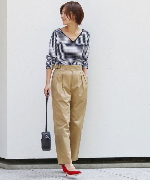 「IENA」 チノパンツ 36 ベージュ レディース_画像4