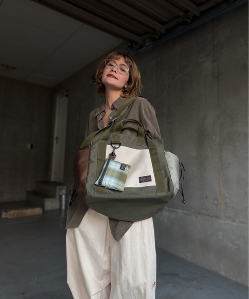 美品【PENDLETON × MARIE INABA】　マザーズバッグ　カーキ PENDLETON（ペンドルトン） トートバッグ 「 PENDLETON x MARIE INABA