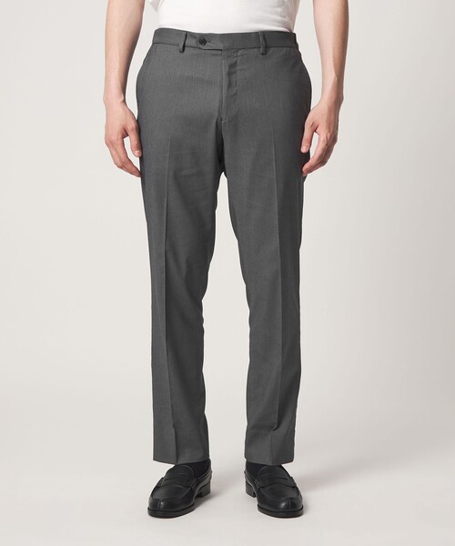 【DK.GRAY】ドビー ノープリーツ スラックス-マシンウォッシャブル・接触冷感-<A DAY IN THE LIFE> UNITED ARROWS LTD. OUTLET｜ドビー ノープリーツ スラックス-マシン