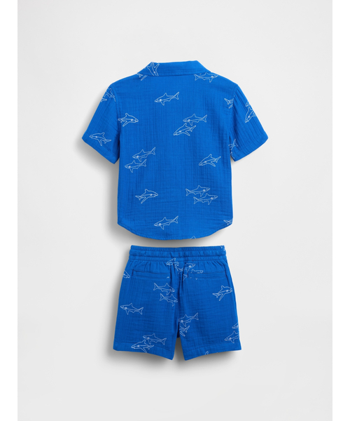 GAP（ギャップ） セットアップ コットンガーゼ ポロシャツ コーデ