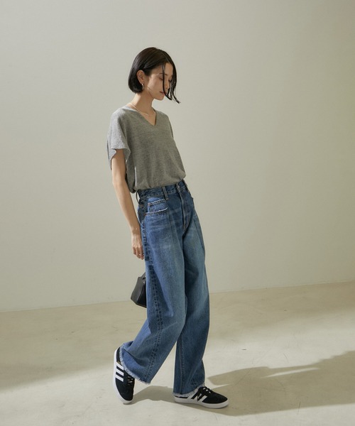 「SALON adam et rope'」 ノースリーブニット FREE ベージュ系その他 レディース_画像5