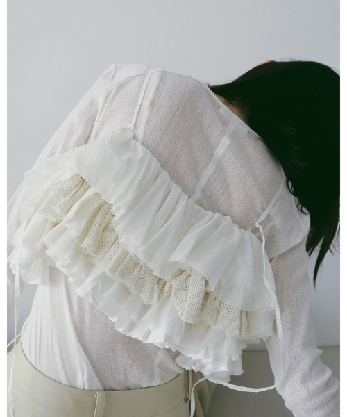 anuke（アンヌーク） キャミソール Mesh Frill Camisole : ZOZOTOWN