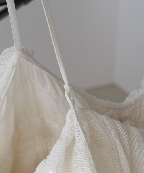 anuke（アンヌーク） キャミソール Mesh Frill Camisole : ZOZOTOWN
