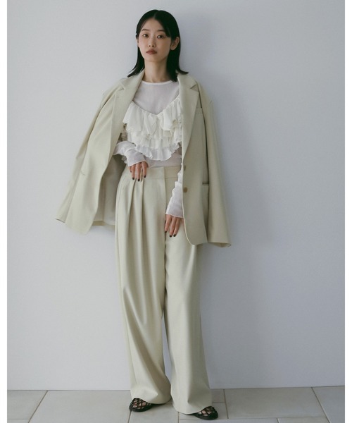 anuke（アンヌーク） キャミソール Mesh Frill Camisole : ZOZOTOWN