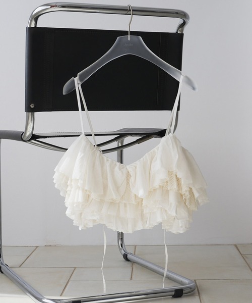 anuke（アンヌーク） キャミソール Mesh Frill Camisole : ZOZOTOWN