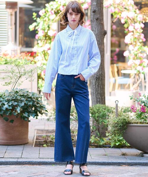 「DRESSTERIOR」 長袖シャツ 36 ホワイト レディース_画像7
