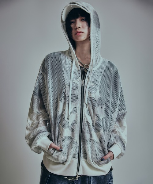 BENDER TOKYO パーカー 「P.N UNDERGROUND」スプレー フェード加工