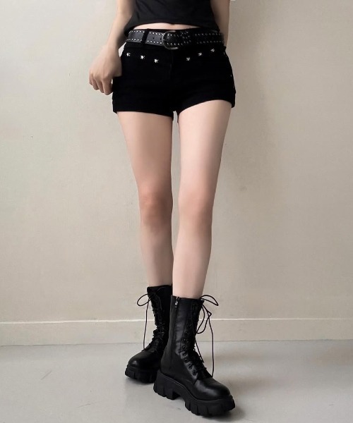 FREE STYLISTS ジーンズ デニム デニムパンツ Y2K スカルスタッズ