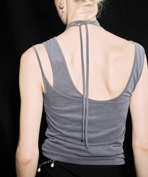 JOSE MOON（ジョゼムーン） タンクトップ ノースリーブ LAYERED TANK