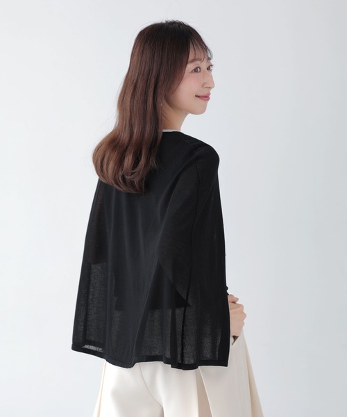 Mirenue ニット セーター シアーケープニット レディース : ZOZOTOWN 
