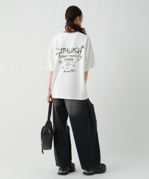 「repipi armario」 「KIDS」半袖Tシャツ SMALL ホワイト キッズ_画像3