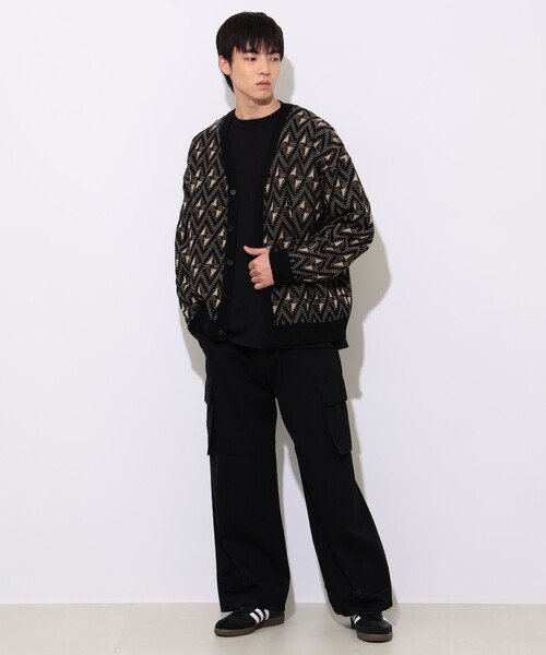 「BEAMS HEART」 カーゴパンツ MEDIUM オリーブ メンズ_画像3