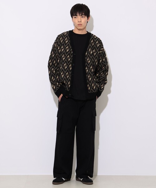 「BEAMS HEART」 カーゴパンツ MEDIUM オリーブ メンズ_画像4