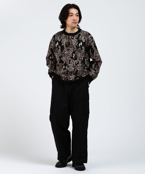「BEAMS HEART」 カーゴパンツ MEDIUM オリーブ メンズ_画像7