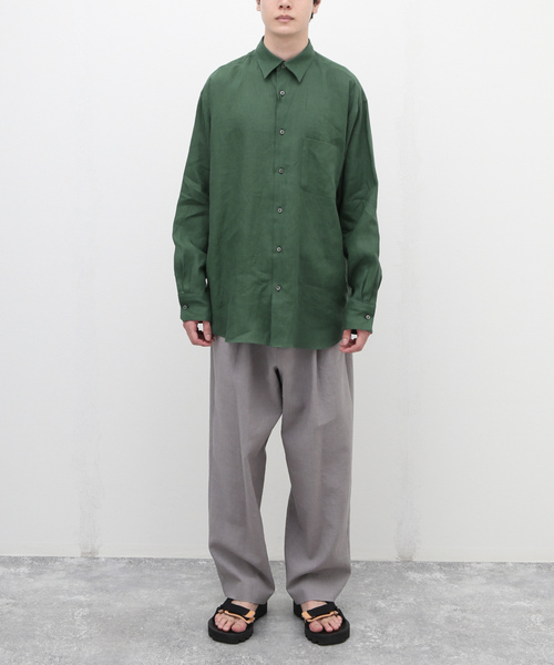 「markaware」 長袖シャツ 3 グリーン メンズ_画像5
