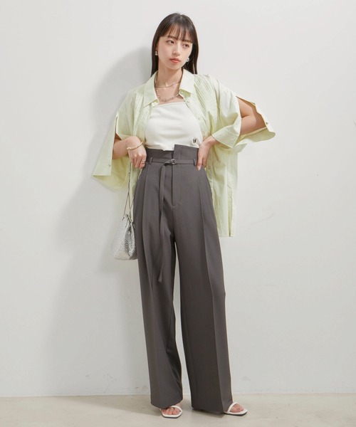 「VIS」 スラックス M ブラック レディース_画像8
