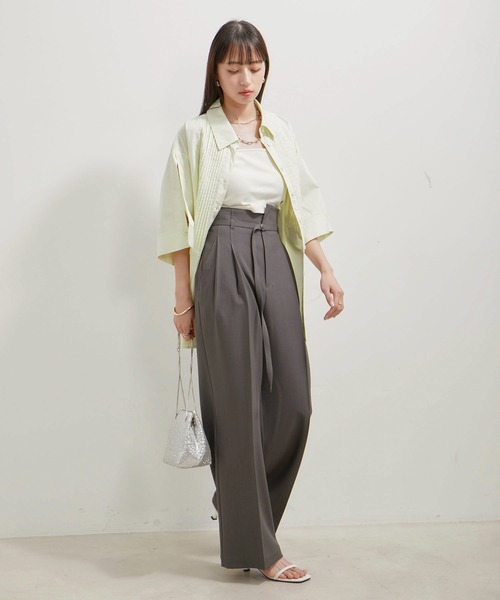 「VIS」 スラックス M ブラック レディース_画像9