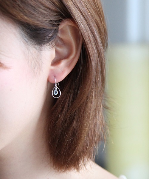 CANAL 4℃（カナルヨンドシー） ピアス K10ホワイトゴールド ピアス