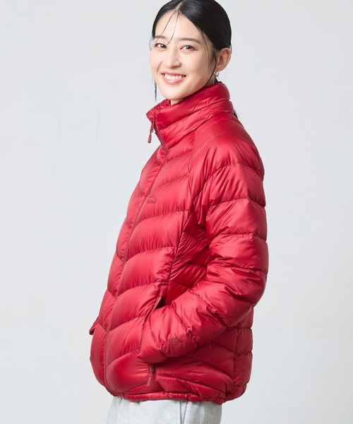 極美品エルエルビーンウルトラライト850 ストレッチダウンフードジャケットL赤 L.L.Bean（エルエルビーン） ダウンコート ダウンジャケット ウルトラ