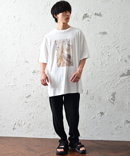 MinoriTY（マイノリティ） tシャツ 「MinoriTY」モダンアート柄半袖
