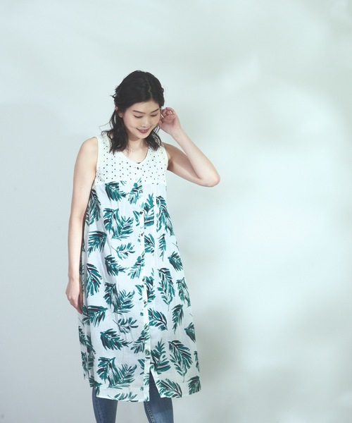 ワンピース C Fort Point インド綿柄ノースリーブワンピース Zozotown Paypayモール店 通販 Paypayモール