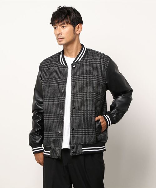 VIBGYOR スタジャン メルトンスタジャン メンズ : ZOZOTOWN Yahoo!店