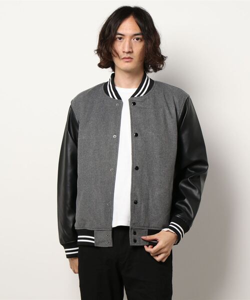 VIBGYOR スタジャン メルトンスタジャン メンズ : ZOZOTOWN Yahoo!店