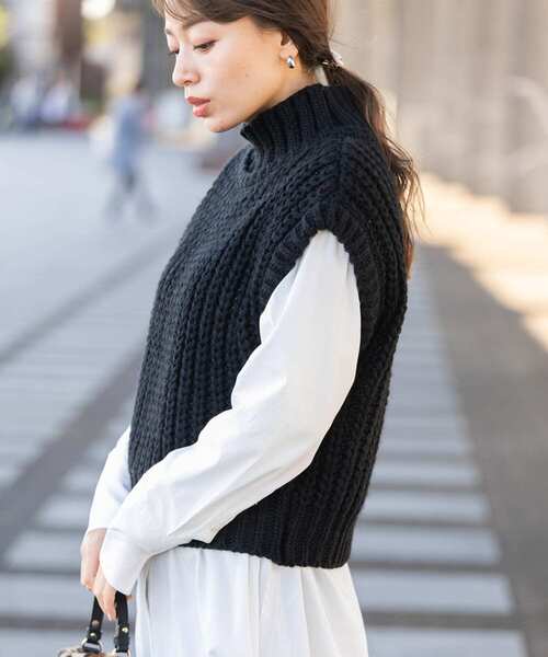 ワンピース Sサイズ 低身長向けも展開 ざっくりニットベストxシャツワンピースセット Zozotown Paypayモール店 通販 Paypayモール