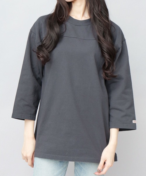 Goodwear（グッドウェア） tシャツ 7.6オンス USAコットン 切替 七分袖