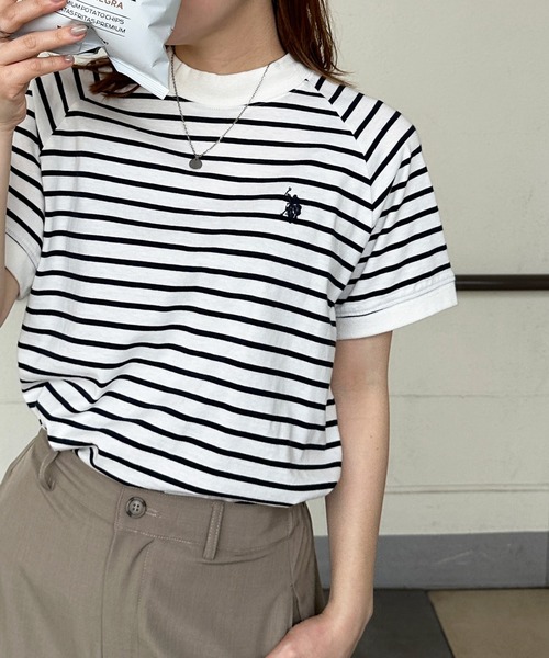 U.S. POLO ASSN.（ユーエスポロアッスン） tシャツ 綿100％ワン