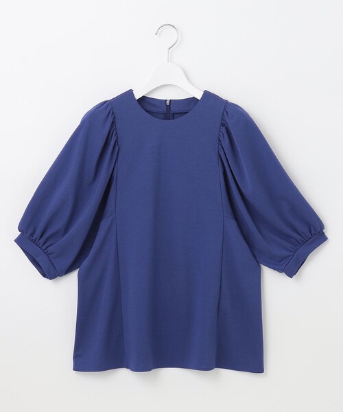 tシャツ 「洗える・XSサイズあり」ハイツイストポンチボリューム袖 カットソー レディース 自由区 tシャツ 「洗える・XSサイズあり」ハイツイストポンチ