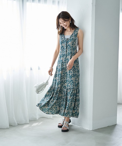 STYLE DELI｜【LUXE】ジャンスカ型プリントワンピース | Rakuten