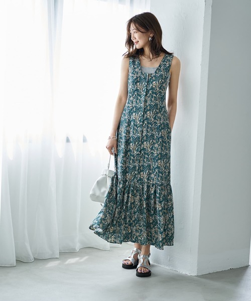 STYLE DELI ワンピース 「LUXE」ジャンスカ型プリントワンピース