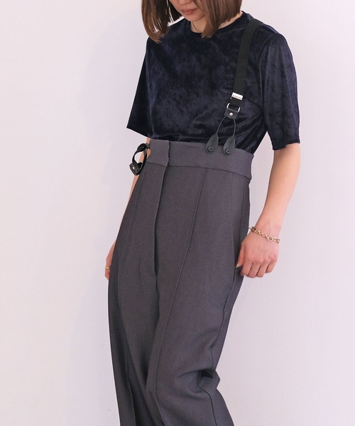 AKTE（アクテ） パンツ ストラップワイドパンツ レディース : ZOZOTOWN