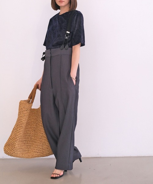 AKTE(アクテ) パンツ ストラップワイドパンツ レディース : ZOZOTOWN AKTE(アクテ) パンツ ストラップワイドパンツ レディース : ZOZOTOWN