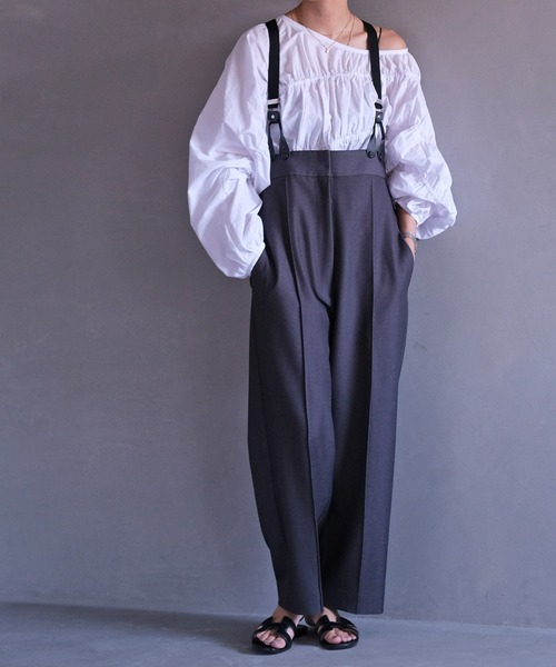 AKTE（アクテ） パンツ ストラップワイドパンツ レディース : ZOZOTOWN