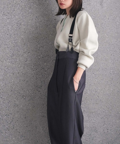 AKTE（アクテ） パンツ ストラップワイドパンツ レディース : ZOZOTOWN