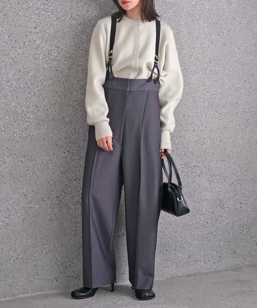 【美品】AKTE ストラップワイドパンツ　 サイズ2 AKTE（アクテ） パンツ ストラップワイドパンツ レディース : ZOZOTOWN