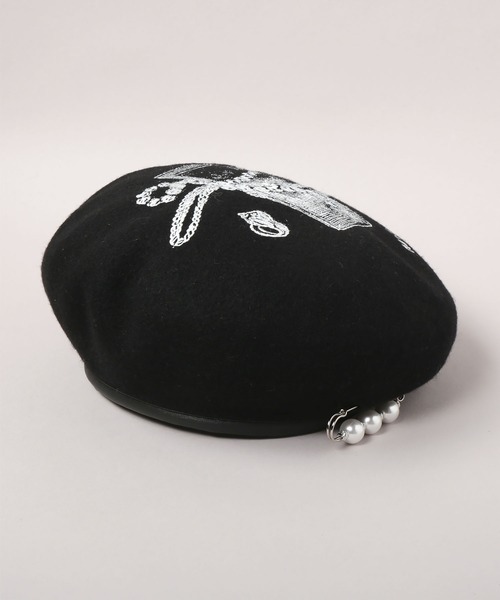 CA4LA 帽子 ベレー帽 JEWELRY ITEMS BERET メンズ レディース