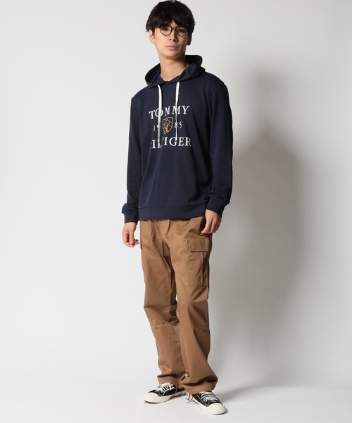 メンズ パーカー 「Tommy Hilfiger/トミーヒルフィガー」ミニ裏毛 スウェット パーカー GRAFPHIC PRINT HOODIE | TOMMY HILFIGER | 03