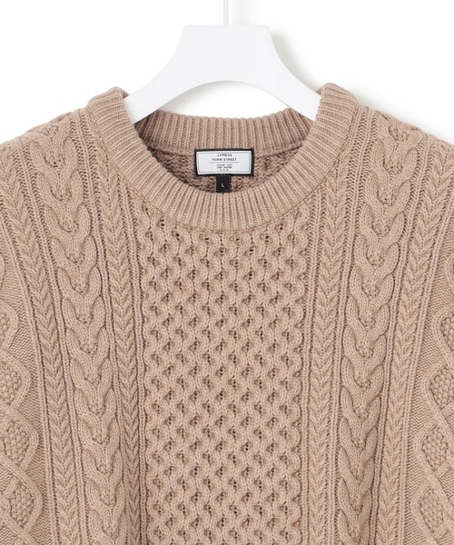 J.PRESS YORK STREET セーター ニット 「UNISEX」アランケーブルニット