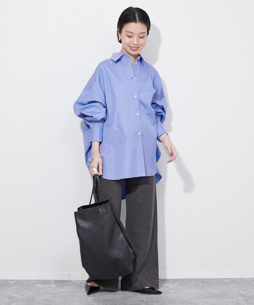 plage（プラージュ） パンツ 「R'IAM」ウールカシミヤニットパンツ