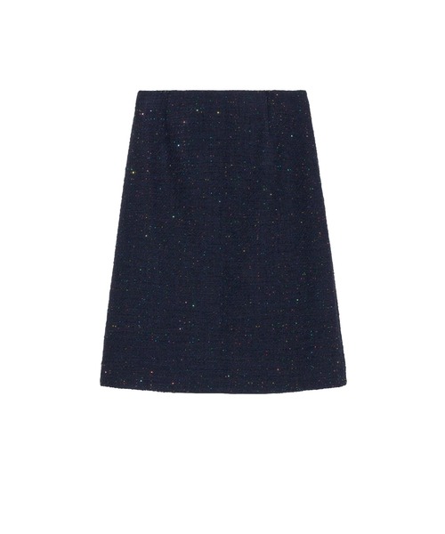 【503】美品　アナイ　コズミックツイードジャンパースカート　濃紺　36 コズミックツイードジャンパースカート | ANAYI/アナイ | 三越伊勢丹